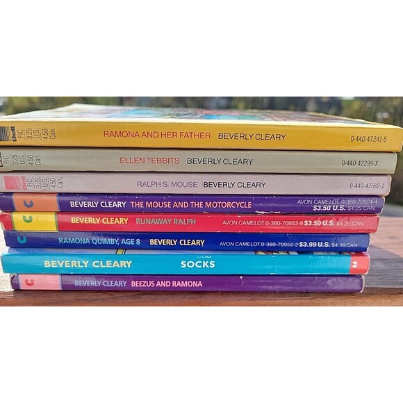 Lot of 8 Beverly Cleary Juvenile Chapter Ramona Henry Children Book MIX ASSORTD - Picture 2 of 11